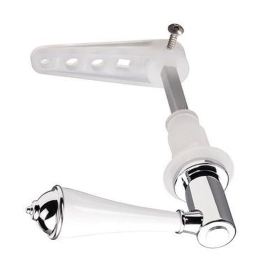 Croydex Classic Cistern Lever Fits all Standard Lever Cisterns White Chrome