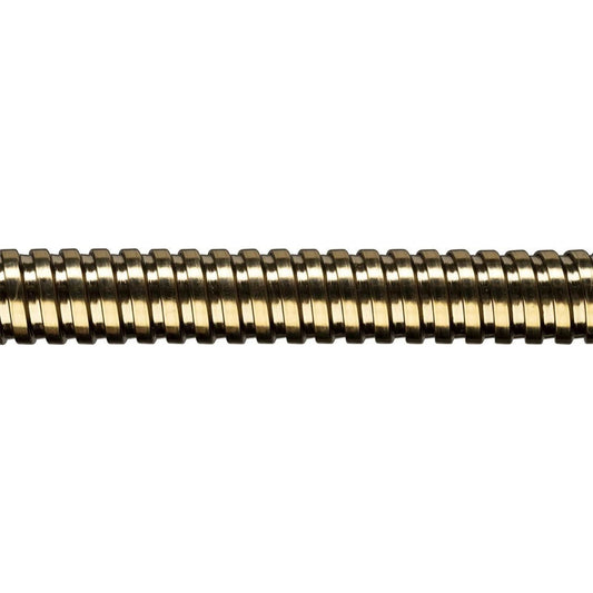 Croydex Gold 1.75m Stainless Steel Reinforced Shower Hose - Standard Bore