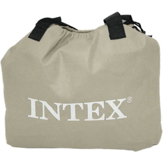 Intex Queen Deluxe Plus Pillow Rest Air Bed with Built in Pump 152 x 203 x 42 cm
