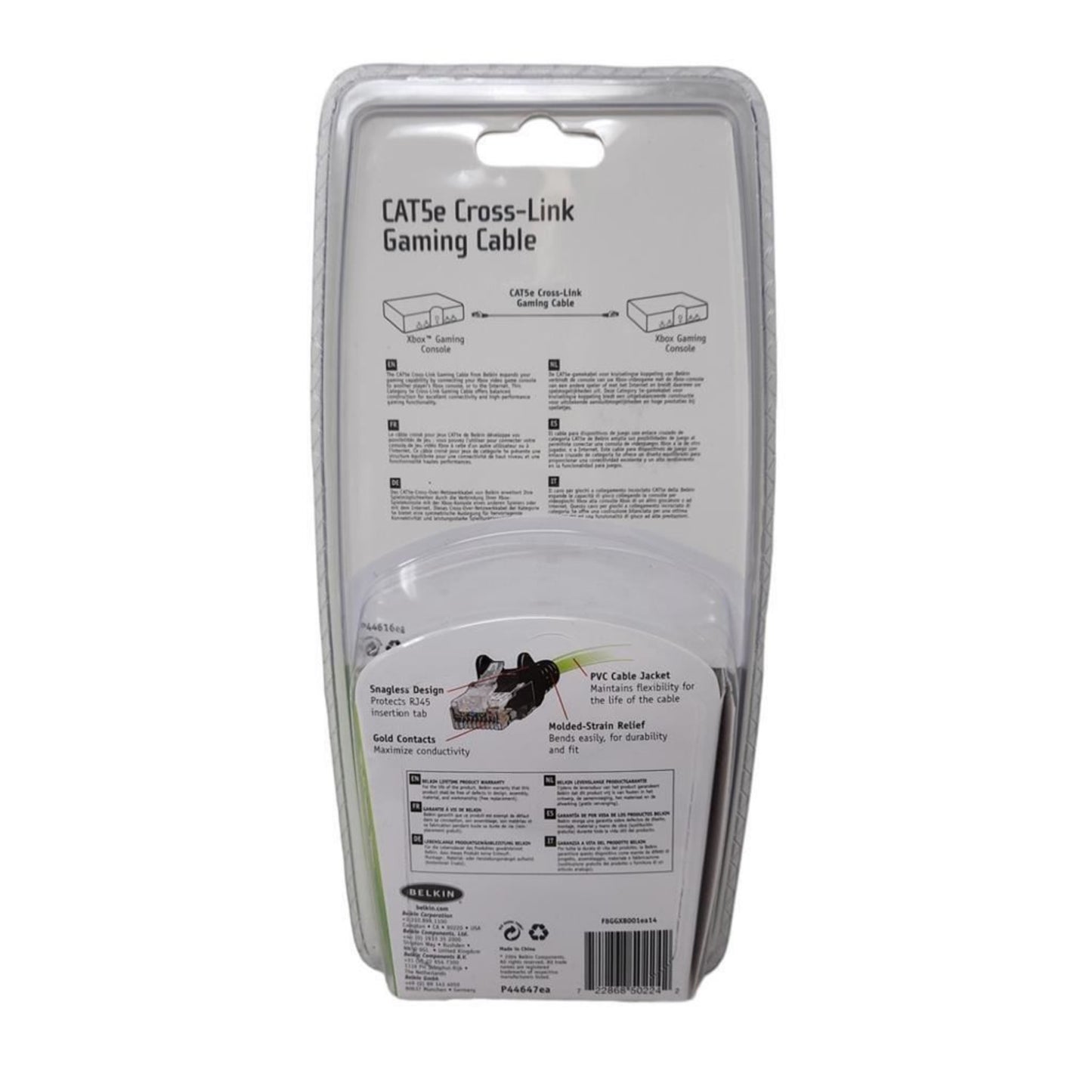 Belkin Glow In The Dark Cat5e Cross Link RJ45 Ethernet Cable 4.2m F8GGXB001EA14