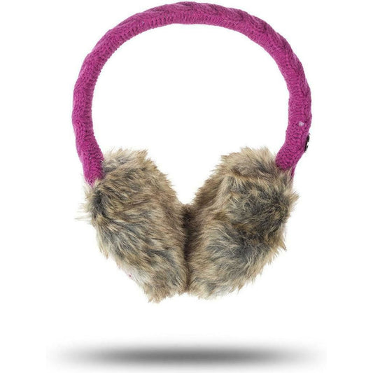 KitSound Audio On-Ear Earmuffs with Built In Headphones Cable Knit