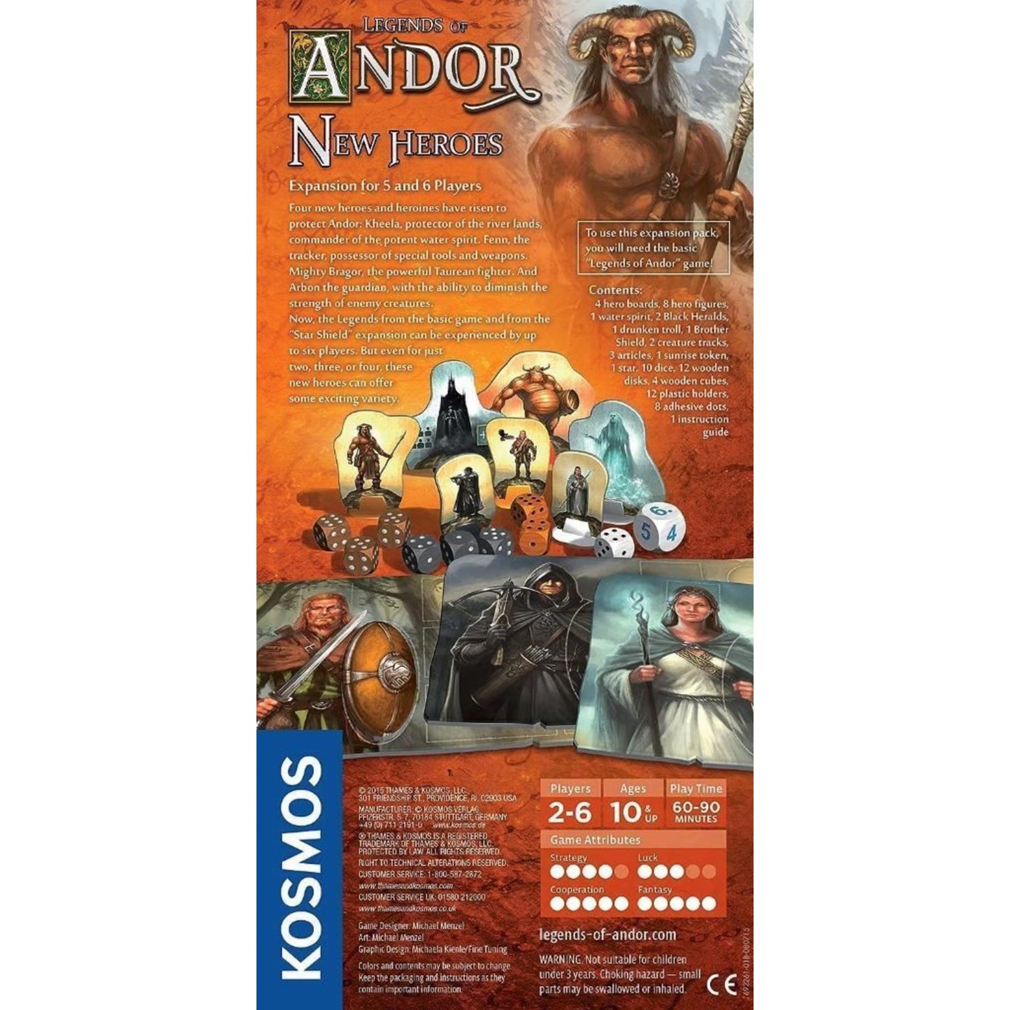 Thames & Kosmos Legends of Andor New Heroes Board Game Expansion for Part 1 & 2