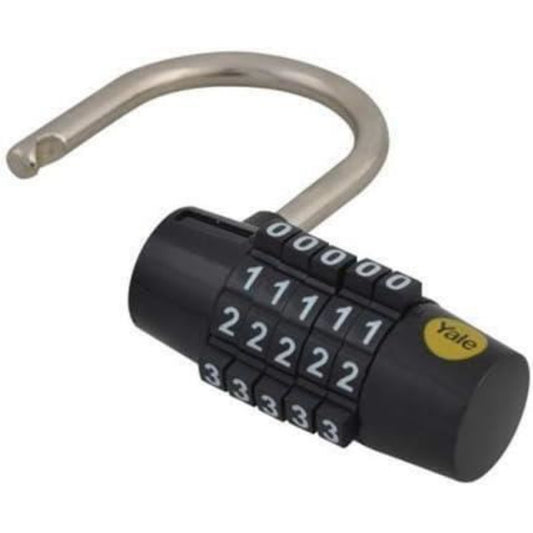 Yale Five Dial Combination Padlock for Indoor Usage 48 mm Steel Y160/48/123/1