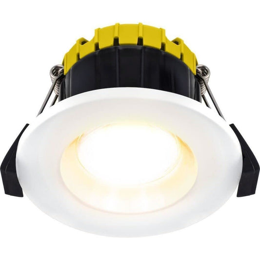 Luceco FType Compact Regressed Dimmable LED Downlight 6 Watts IP65 White Bezel
