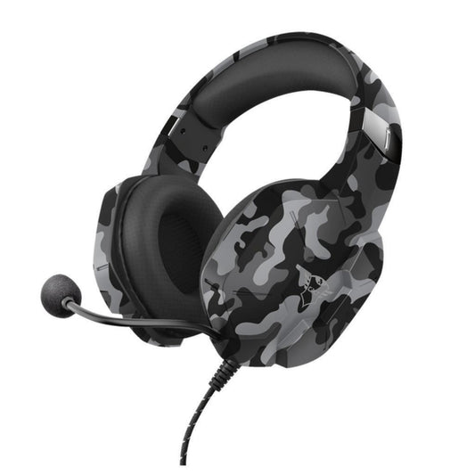 Trust GXT Altus Gaming Headset Over Ear Volume Mic PC and Consoles Black Camo