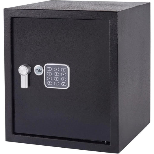 Yale Alarmed Safe 130db Built in Alarm Override Key Fixings 40 Litre 39x35x36 cm