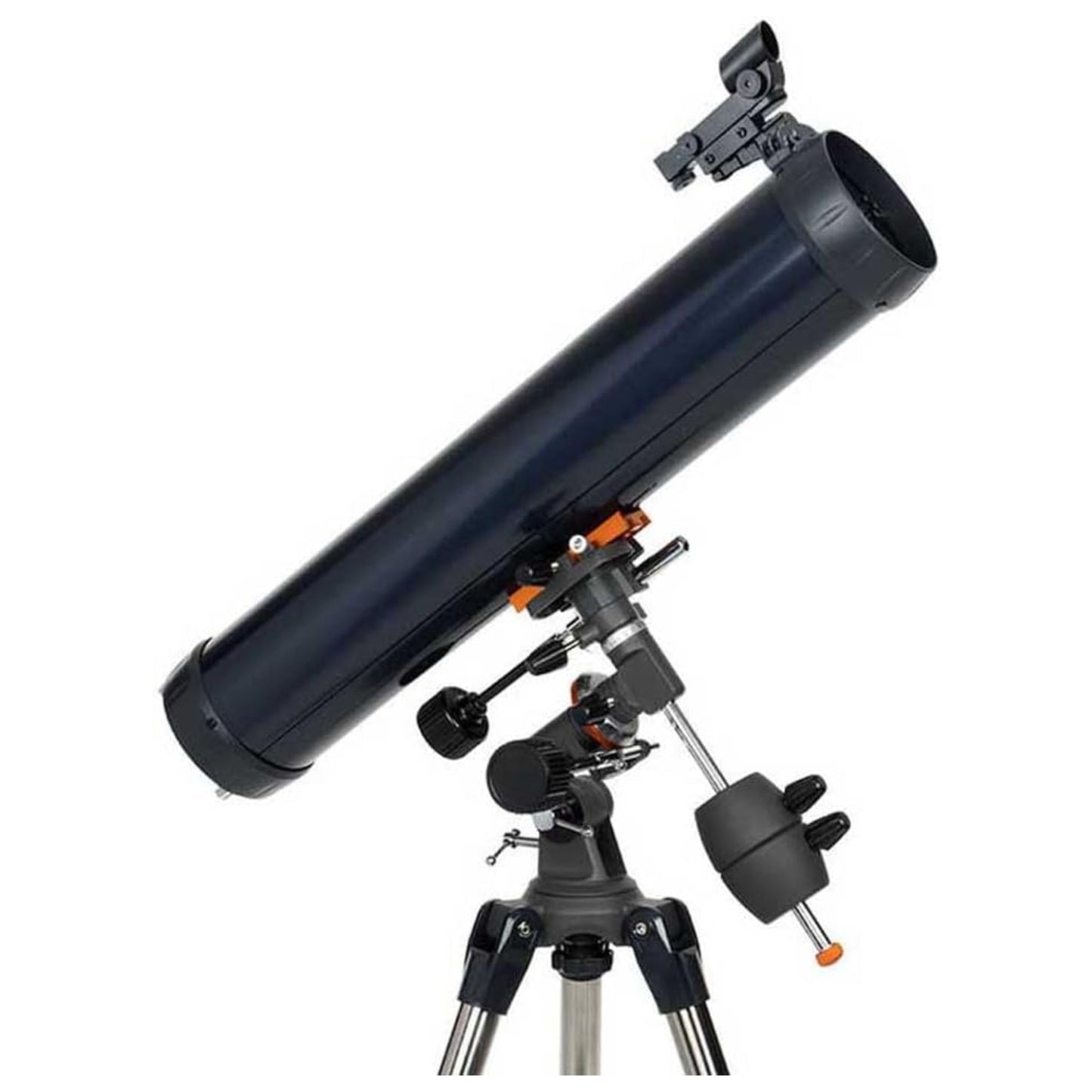 Celestron AstroMaster 76EQ Newtonian Reflector Telescope Two Eyepieces Tripod