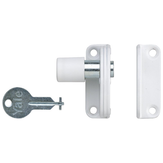 Yale Locks P123WE Sash Window Presslock White Key Included