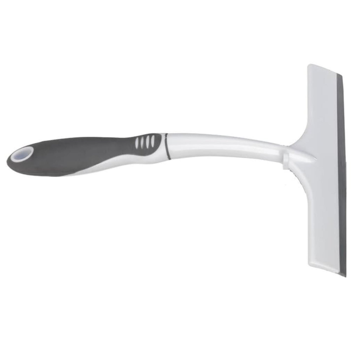 Croydex Squeegee and Holder White Bathroom Shower Glass Wiper with Wall Holder