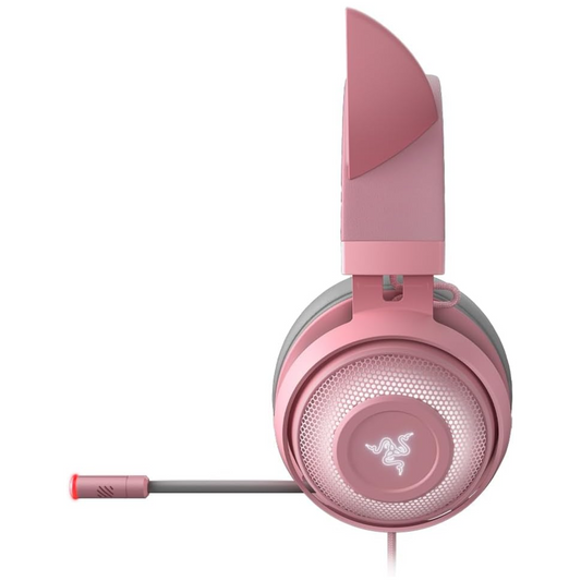 Razer Kraken Kitty Edition Gaming Headset Chroma Lighting Wired 50mm Driver Pink