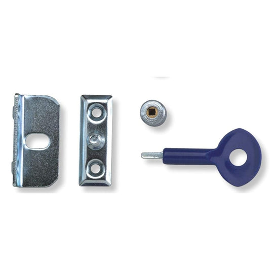 Yale Locks P6P112SC Window Screw Locks Satin Chrome Finish Pack of 6 with 2 Keys