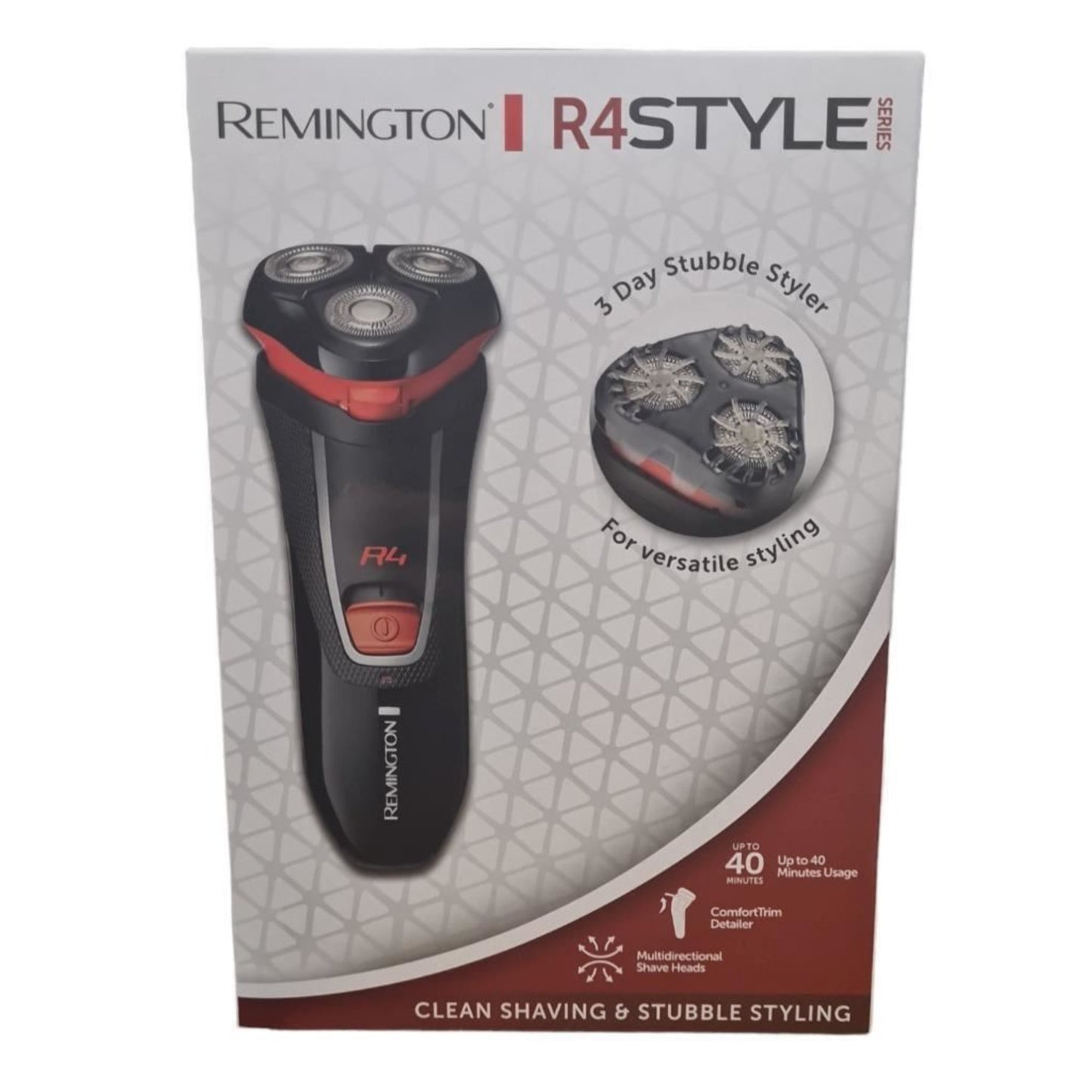 Remington R4 Electric Rotary Dry Shaver Cordless Pivoting Neck Detail Trimmer