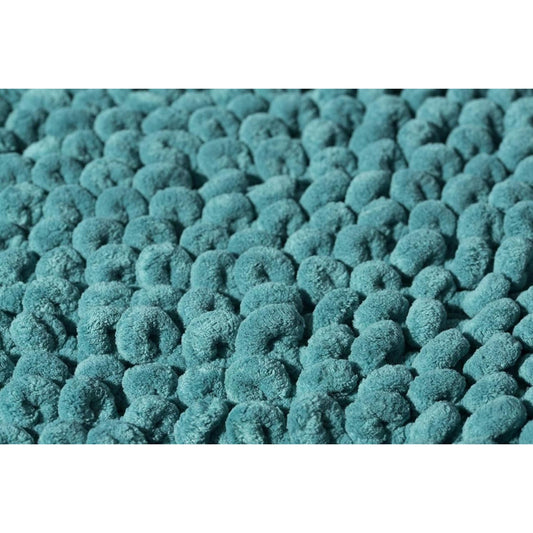 Croydex Aqua Chenille Cushioned Bathroom Rug Slip-Resistant Backing 80x50cm