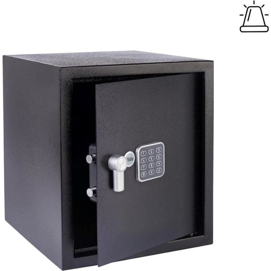 Yale Alarmed Safe 130db Built in Alarm Override Key Fixings 40 Litre 39x35x36 cm