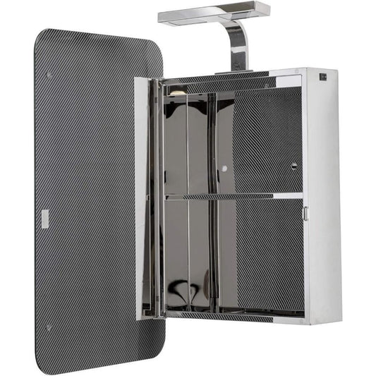 Croydex Medway Mirrored Cabinet Stainless Steel Silver, Medium WC871405E