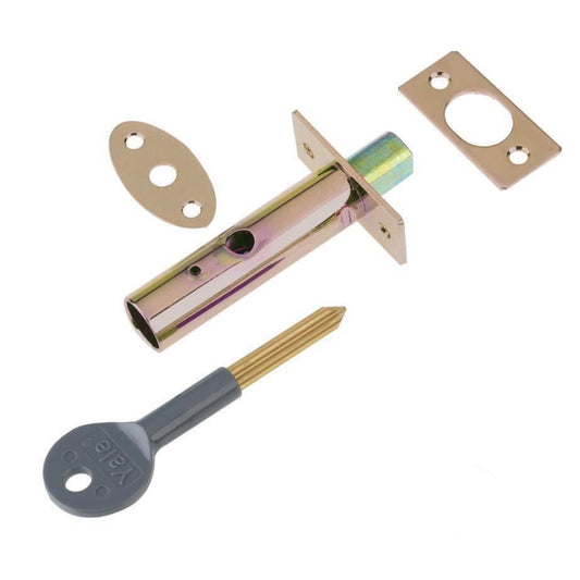Yale Door Security Bolt Polished Brass Finish for Hinged and Wooden Doors P-M444