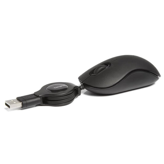 Targus 3 Button Wired USB Optical Mouse AMU89EU Black