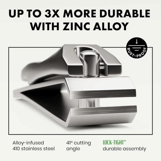 Eclat Nail Clippers Fingernail Toenail Clippers with Nail File Stainless Steel