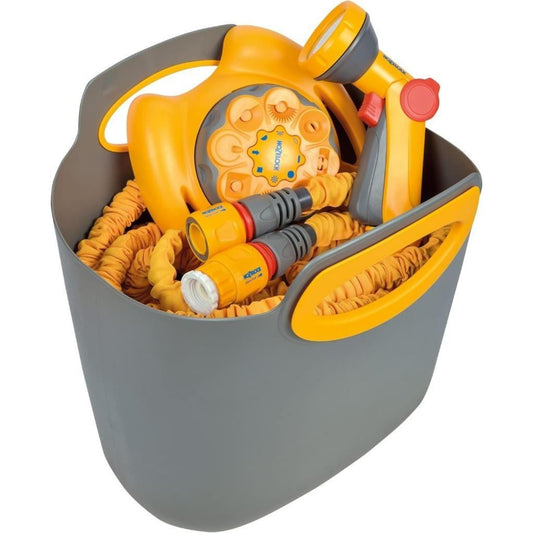 HOZELOCK Superhoze City Plus 15m Hose inc Aquastop Connector Spray Gun Sprinkler