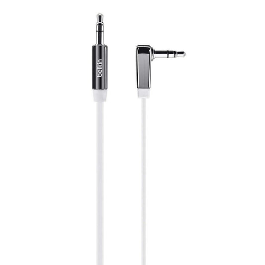 Belkin 3.5mm Jack Plug MixIt Colour Range 0.9m Flat Right Angle AUX Cable White