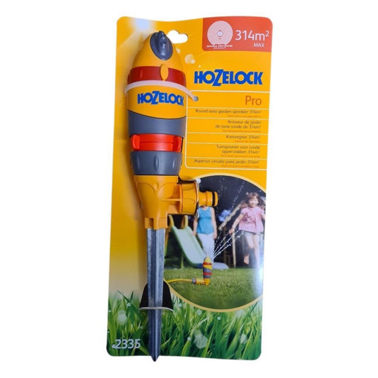 HOZELOCK Rotating Sprinkler Pro 314m Large area Hydraulic Motor 2 Spray Patterns