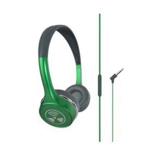 iFrogz Audio - Ear Pollution Toxix Plus Headphones with Mic- Green