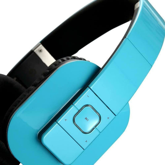 Microlab T1 Bluetooth Headset 4.0 with Phone Function Fordable - Blue