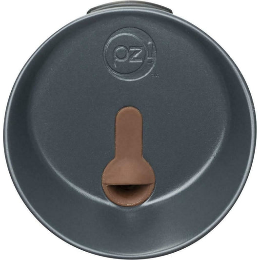 Zak Designs Thermal Travel Mug Flask Stainless Steel Double Wall, Button Lid, 350ml / 12 oz