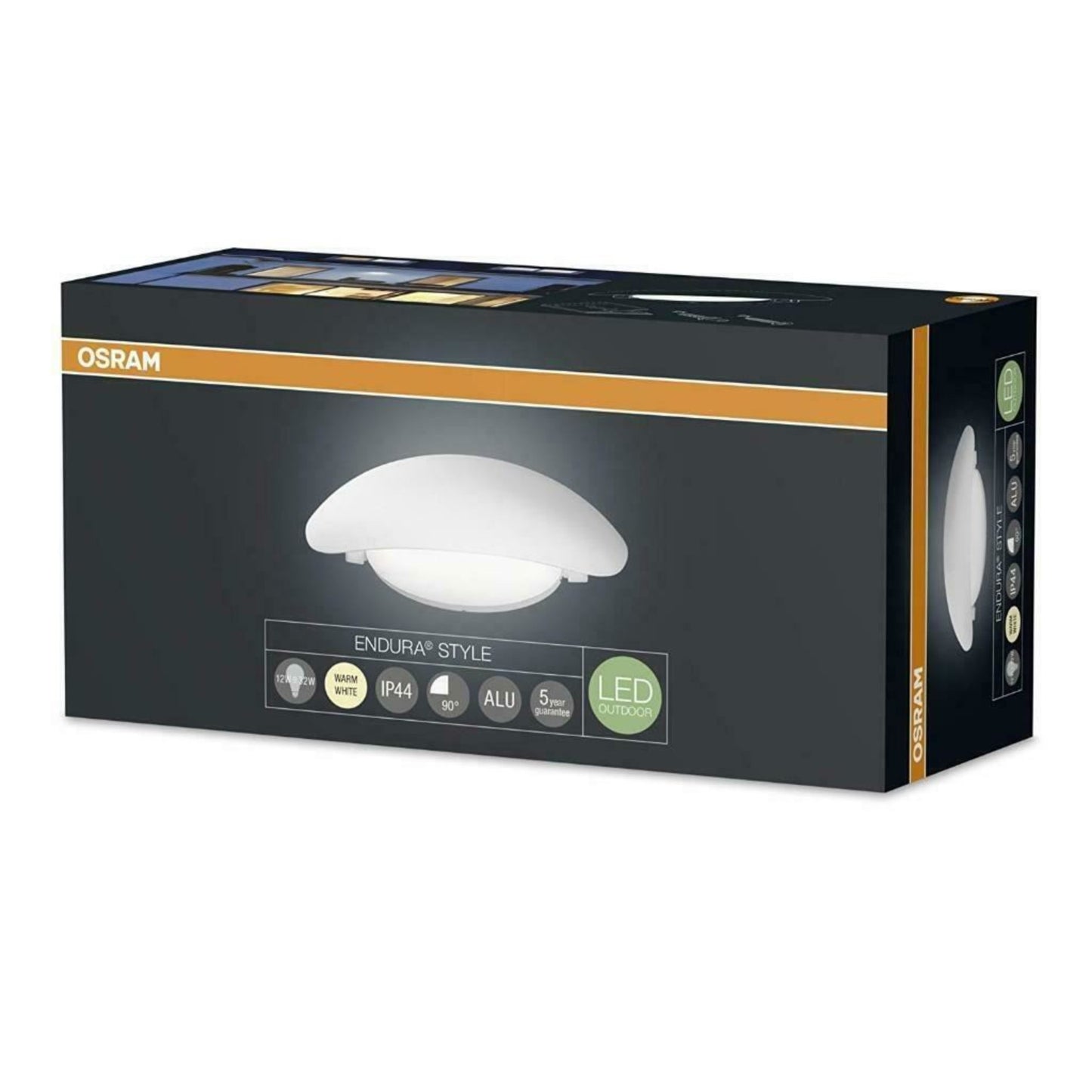 Osram Endura Style Oval LED Outdoor Wall Light, Warm White 3000K - 11.5 W