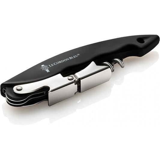 Corkscrew and Bottle Opener with Patented Two Step System Professional Pocket