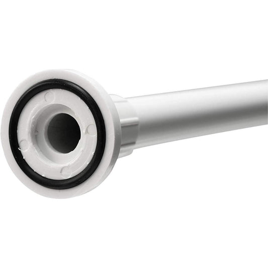 Croydex Telescopic Shower Curtain Rod Extends from 1100mm to 1830mm - White