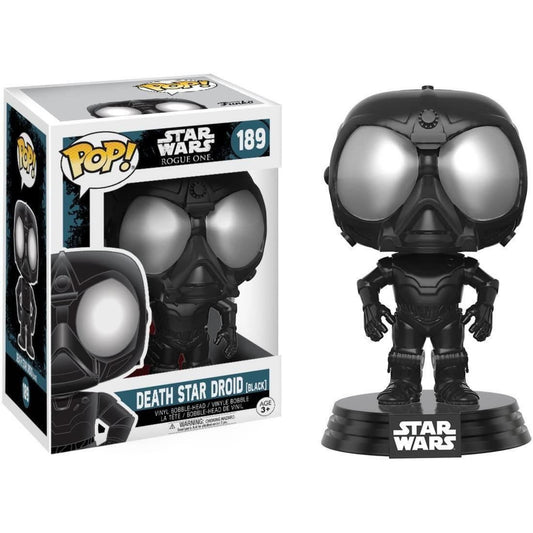 Star Wars Funko Pop Black Death Star Droid Bobble Head - Star Wars Rogue One