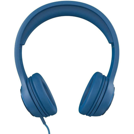 iFrogz Headphones with Mic Noise Isolating Aurora Wired Blue