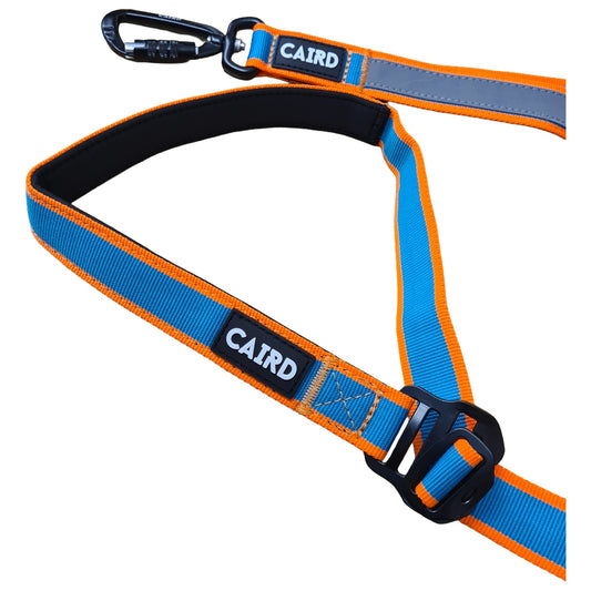 CAIRD Bungee Hands Free Dog Lead Adjustable Waist Belt Aluminium Locking Carabiner