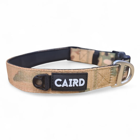 CAIRD Journey Light Dog Collar Nylon Padded Neoprene (Camo)