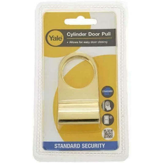 Yale Cylinder Pull for 3.2cm Cylinder Diameter Polished Brass Finish P-110-PB