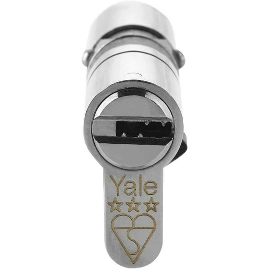 Yale Anti Snap 3 Star Double Cylinder High Security 45:35 80mm Nickel B-YS3-4535