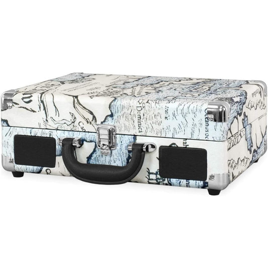 Victrola Vintage Record Player With Bluetooth Built-in Stereo Speakers Map Print