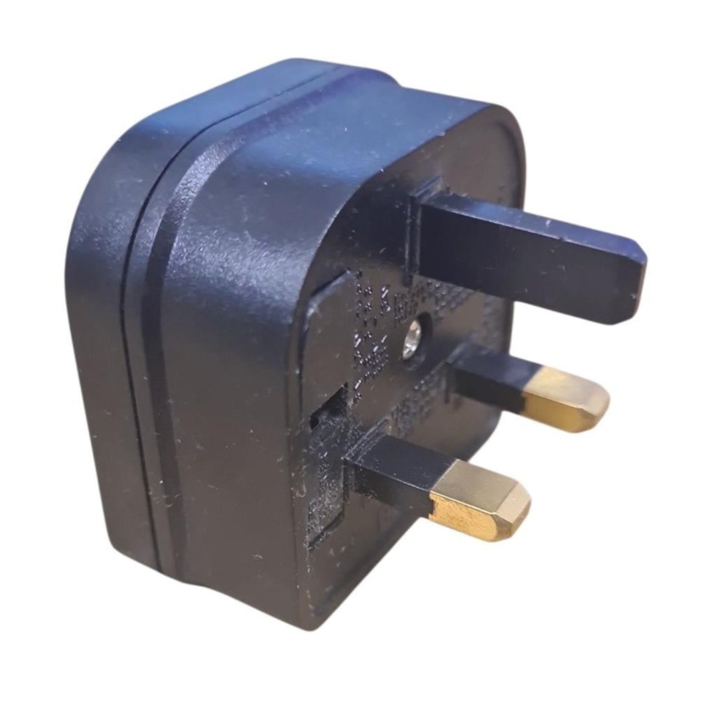PowerConnect 5A Euro Transformer UK Converter 2 Pin European to UK 3 Pin Plug Screw Lock 3 Pack