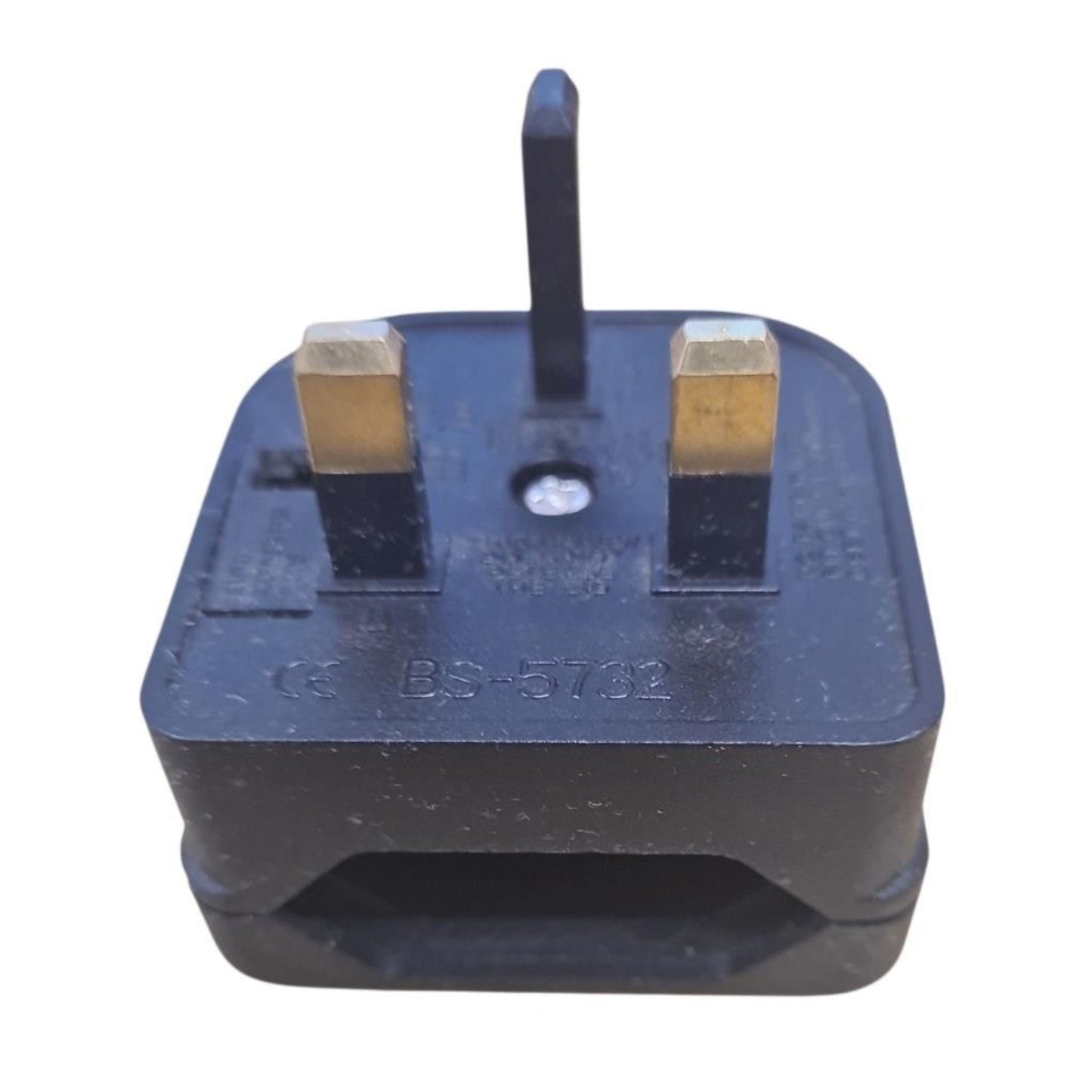 PowerConnect 5A Euro Transformer UK Converter 2 Pin European to UK 3 Pin Plug Screw Lock 3 Pack