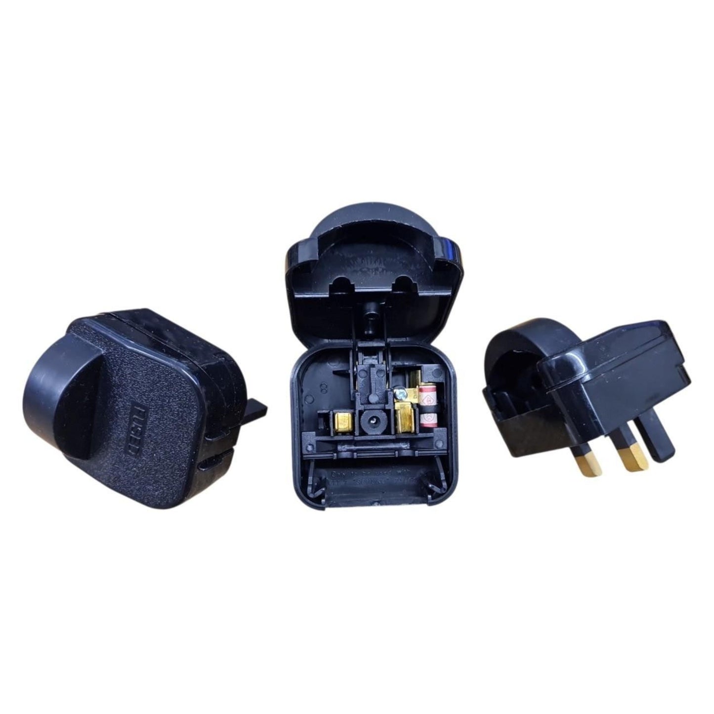 PowerConnect 13A Euro Transformer UK Converter 2 Pin Schuko to UK 3 Pin Plug Screw Lock 3 Pack (Copy)