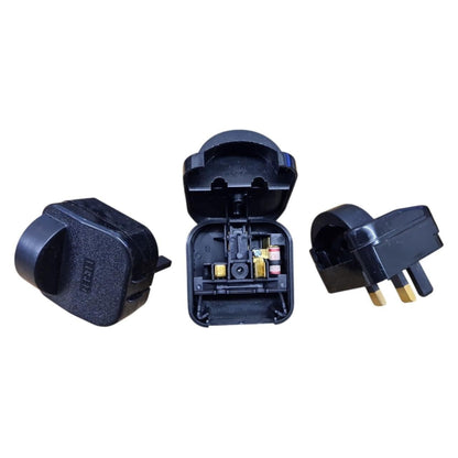 PowerConnect 13A Euro Transformer UK Converter 2 Pin Schuko to UK 3 Pin Plug Screw Lock 3 Pack (Copy)
