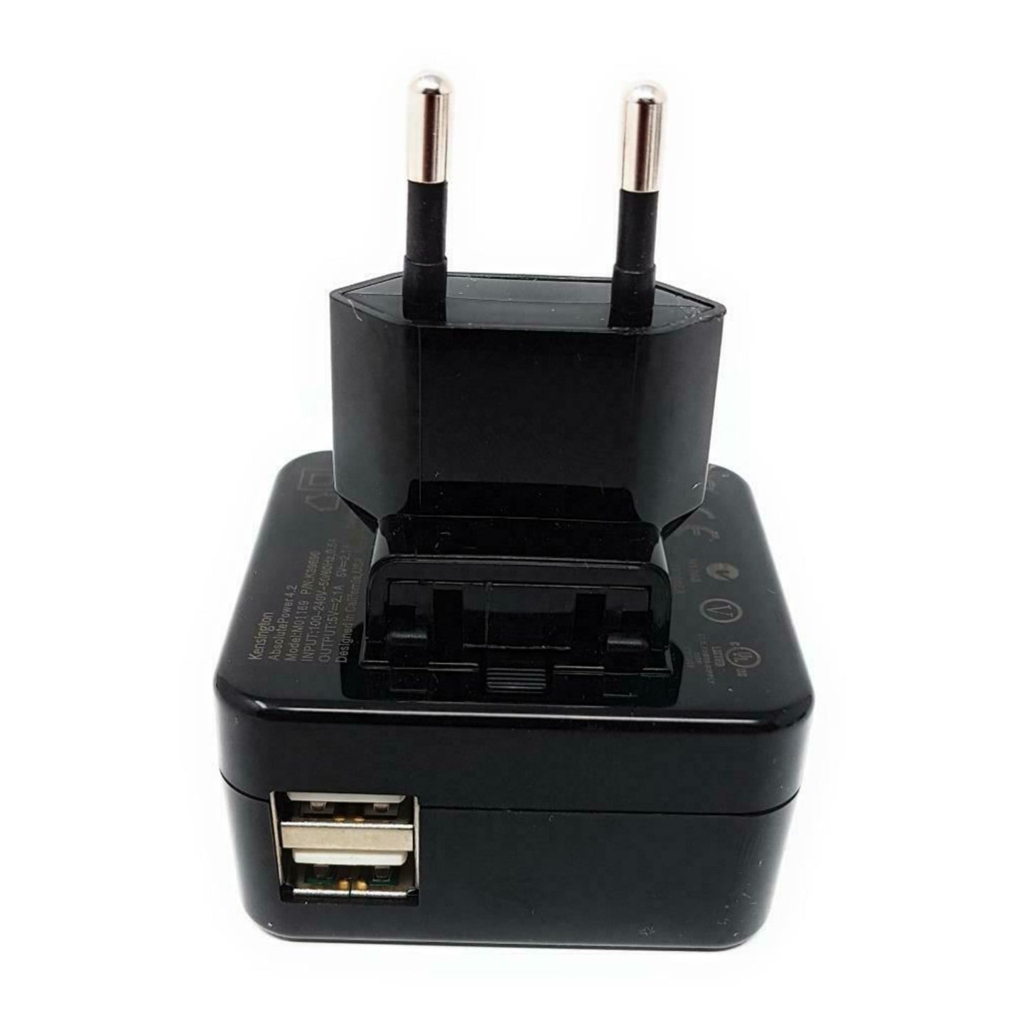 Kensington Dual USB Mains Fast Charge 4.2 Travel Connection for UK, Europe, USA
