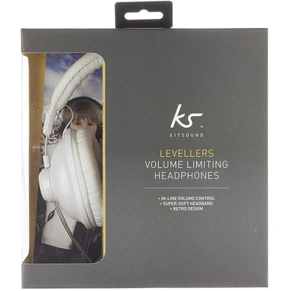 KitSound Levellers Sound Limiting Headphones for Kids Boys Girls Children 85dB