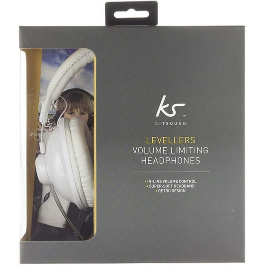 KitSound Levellers Sound Limiting Headphones for Kids Boys Girls Children 85dB