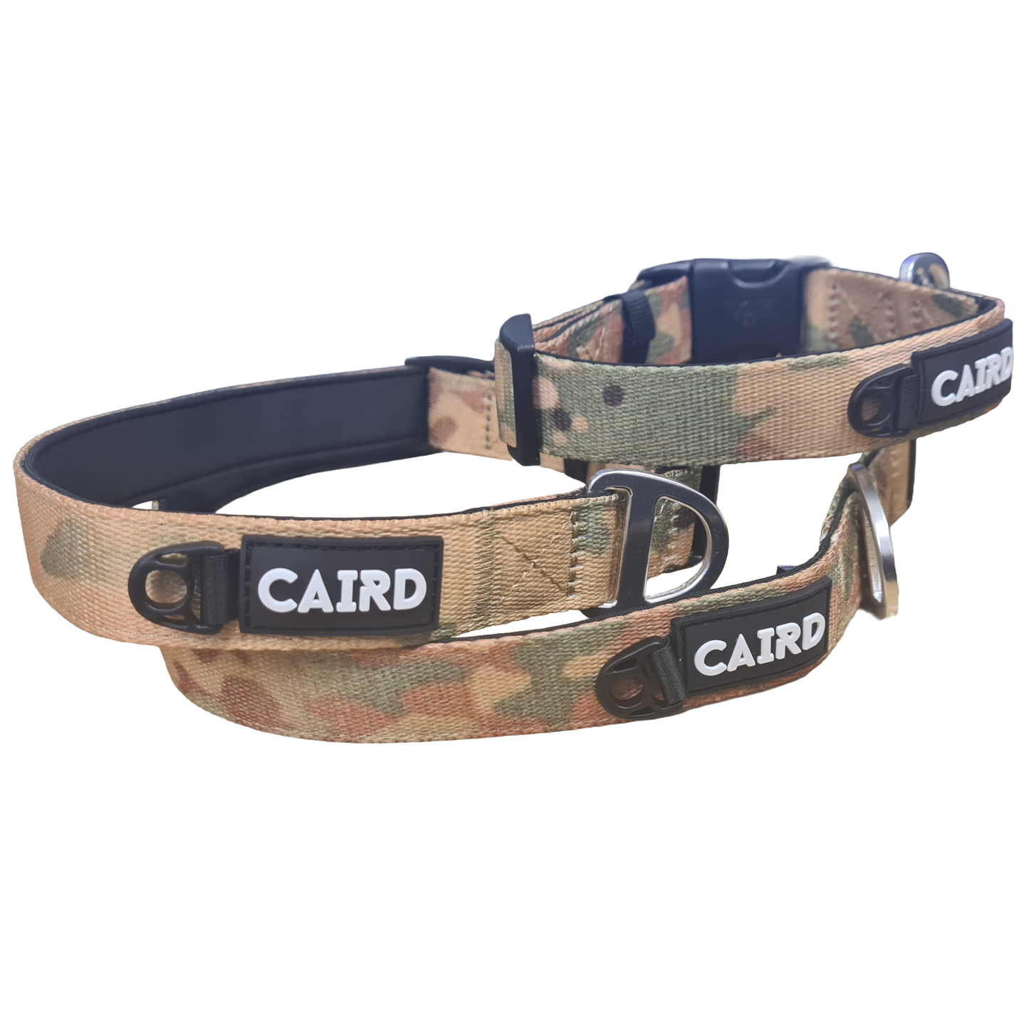 CAIRD Journey Light Dog Collar Nylon Padded Neoprene (Camo)