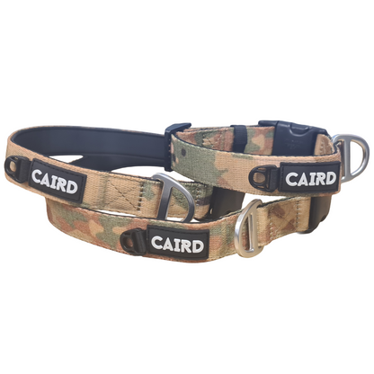 CAIRD Journey Light Dog Collar Nylon Padded Neoprene (Camo)