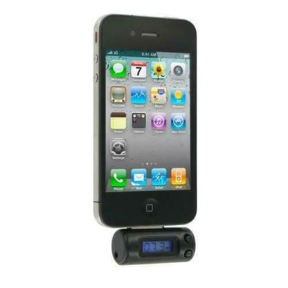 Kit FM Transmitter Compatible with iPod/iPhone/iPad 30 Pin Devices Black