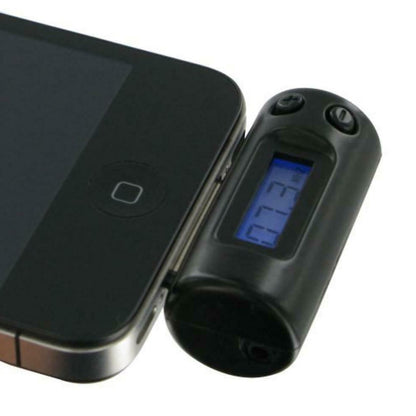 Kit FM Transmitter Compatible with iPod/iPhone/iPad 30 Pin Devices Black