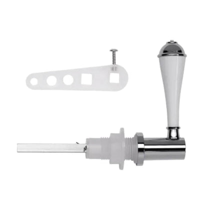 Croydex Classic Cistern Lever Fits all Standard Lever Cisterns White Chrome